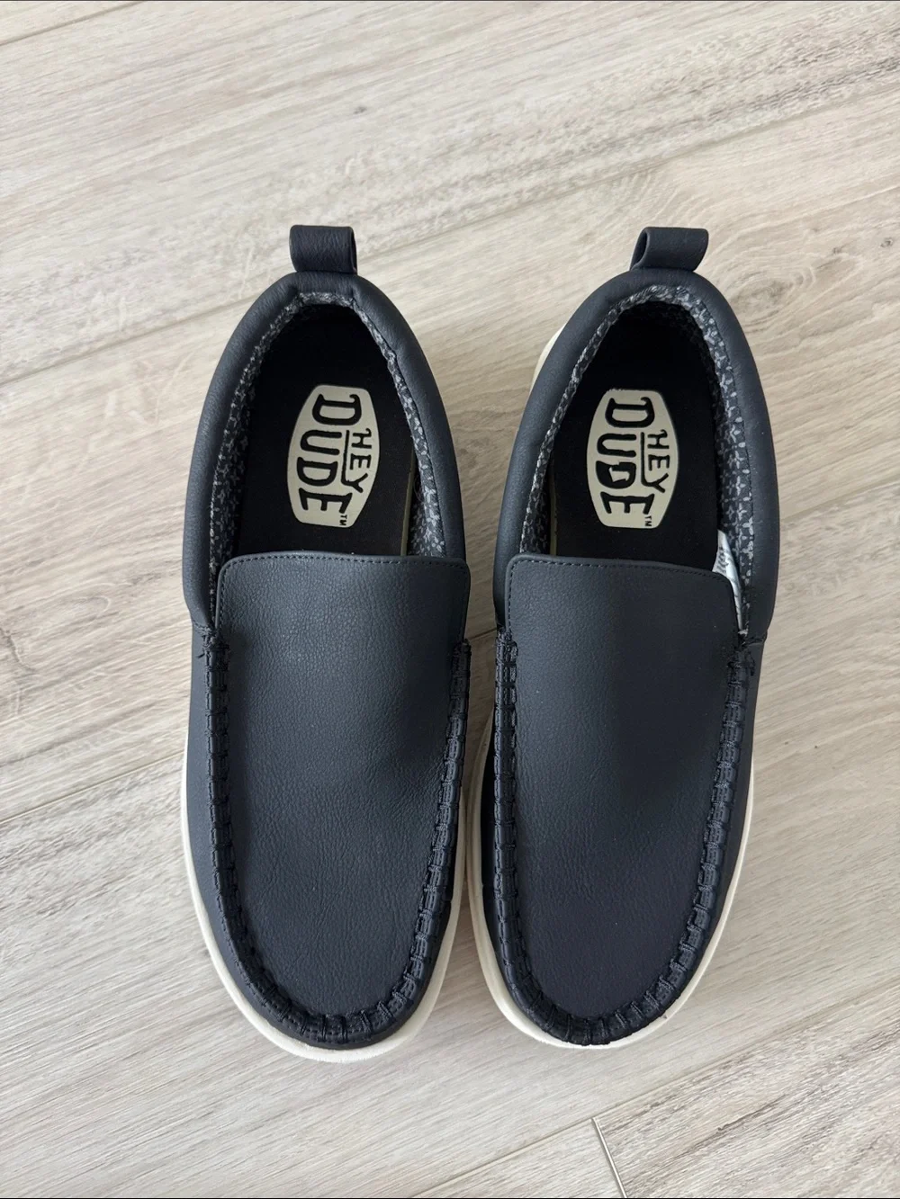 Hey Dude Black Casual Slip-On Loafers